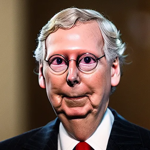 Prompt: Mitch McConnell is a turtle hell demon