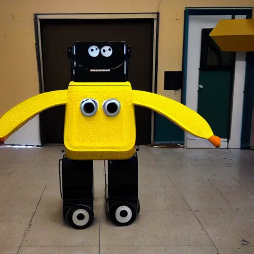 Image similar to a banana robot