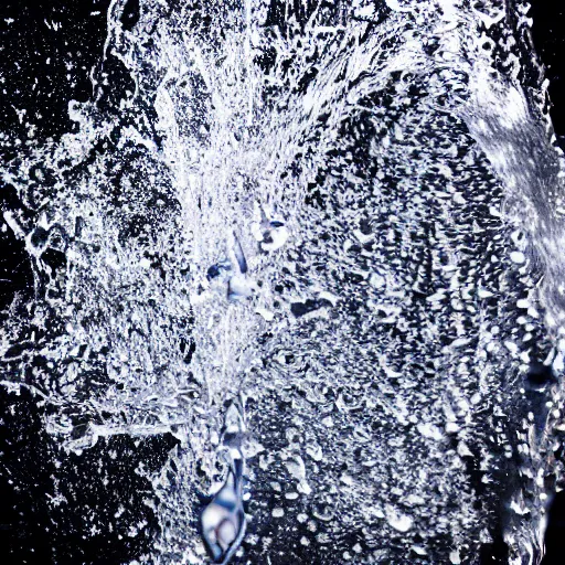 Image similar to studio photography of splash of water in the shape of the bible