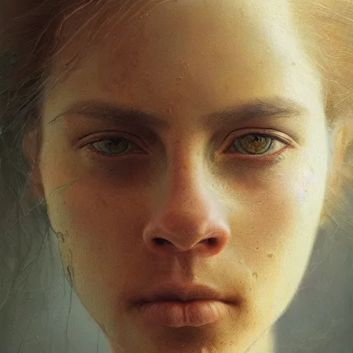 Prompt: epic portrait of Jenna Irving, highly detailed, intricate details, symmetry, golden ratio, hyperrealistic, photorealistic, oil painting by rutkowski and beksinski, trending on artstation, deviantart