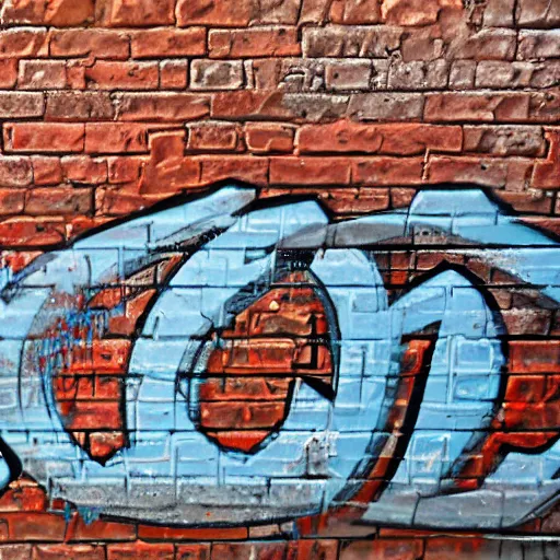 Prompt: bonk written in graffiti style on a brick wall