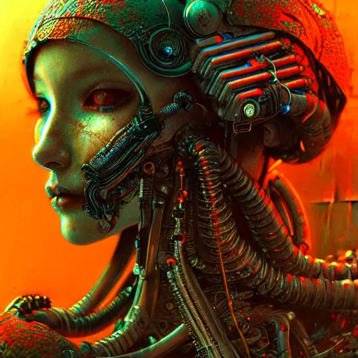 Prompt: a highly detailed long shot photo of cyberpunk female character by ayami kojima, beksinski, giger, intricate, digital painting, artstation, intricate, concept art, smooth, sharp focus