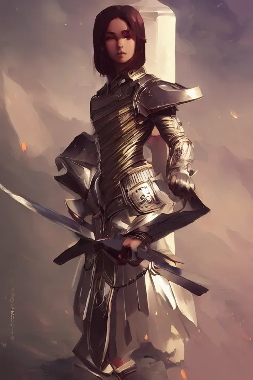 Prompt: Gorgeous armor siam samourai warrior girl by ilya kuvshinov, krenz cushart, Greg Rutkowski, trending on artstation
