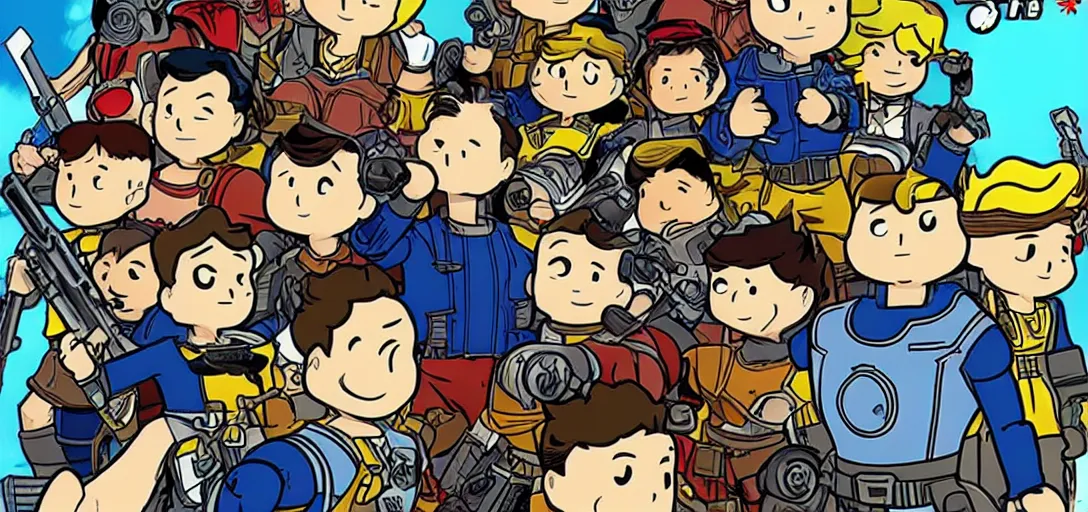 Image similar to Poster of Fallout the Anime Series