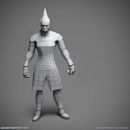 3d scan t-pose stock rigged model blender maya viking, Stable Diffusion