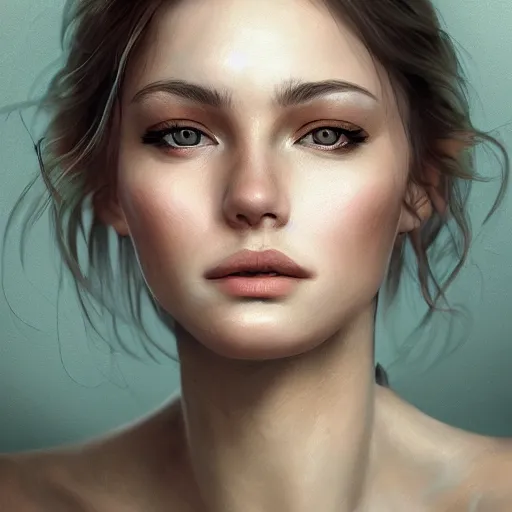 Beautiful woman portrait, detailed illustration, | Stable Diffusion