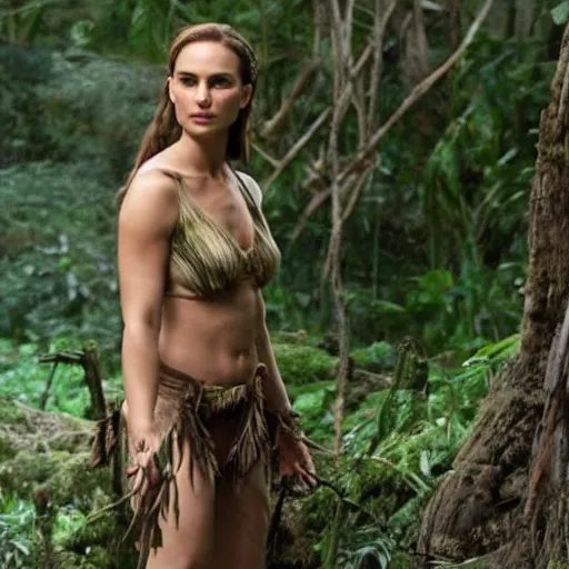 Image similar to Natalie portman as tarzan