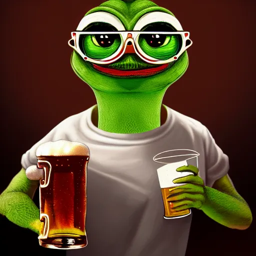 Kermit beve birra