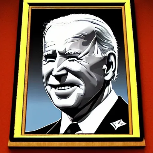 Prompt: Joe Biden portrait, Ascii art