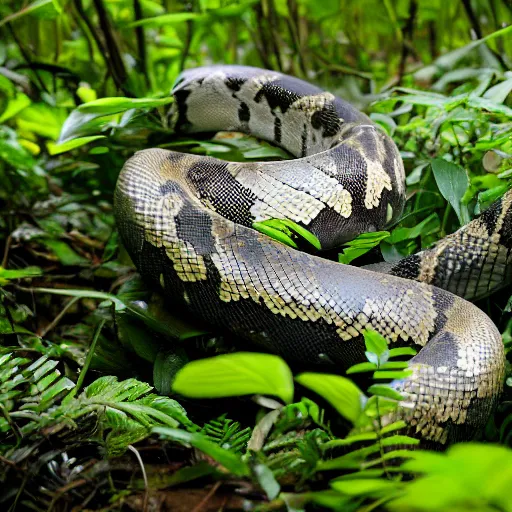 Image similar to full shot of a python in the jungle