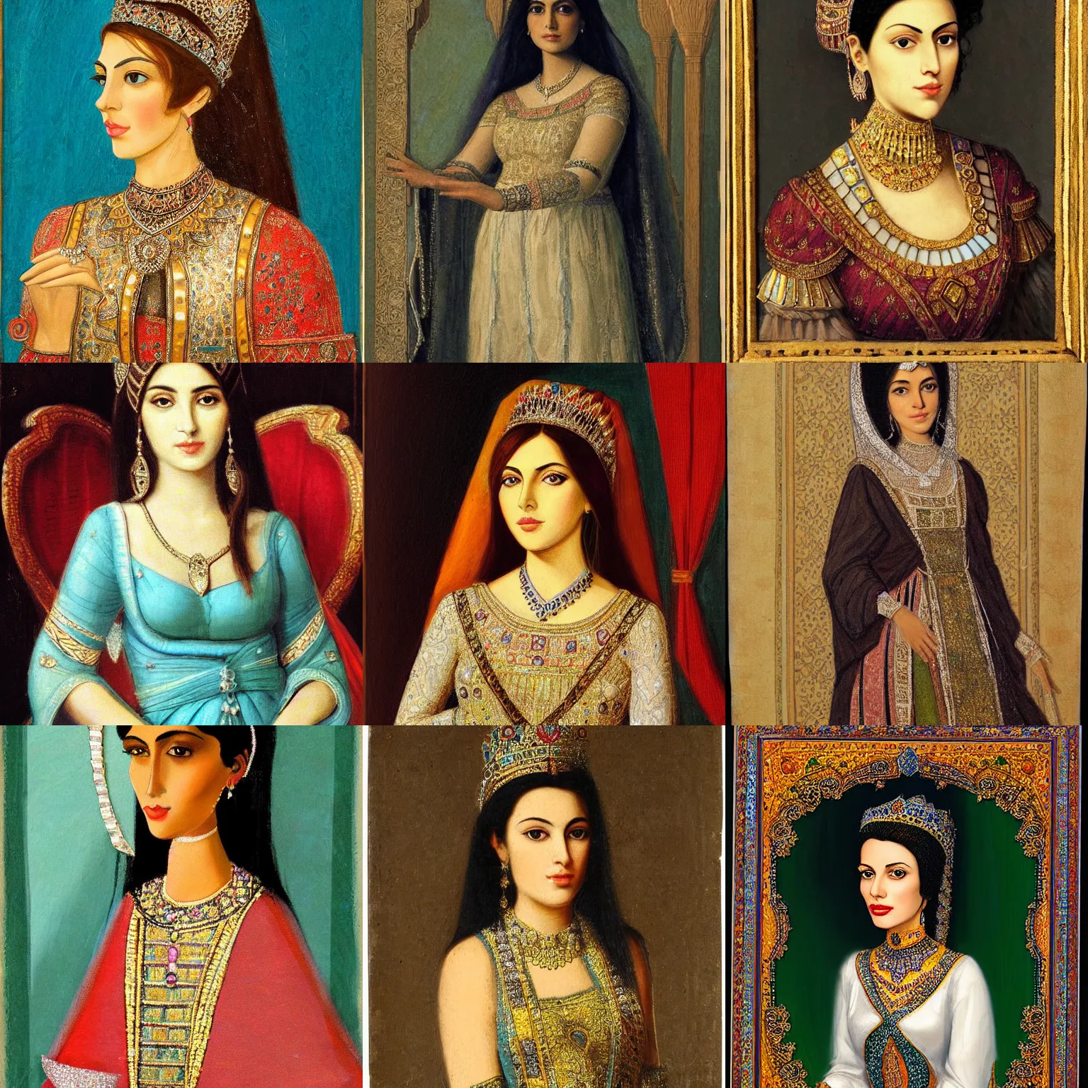 Image similar to Portrait of a Persian Princess who is an architect, beautiful princess