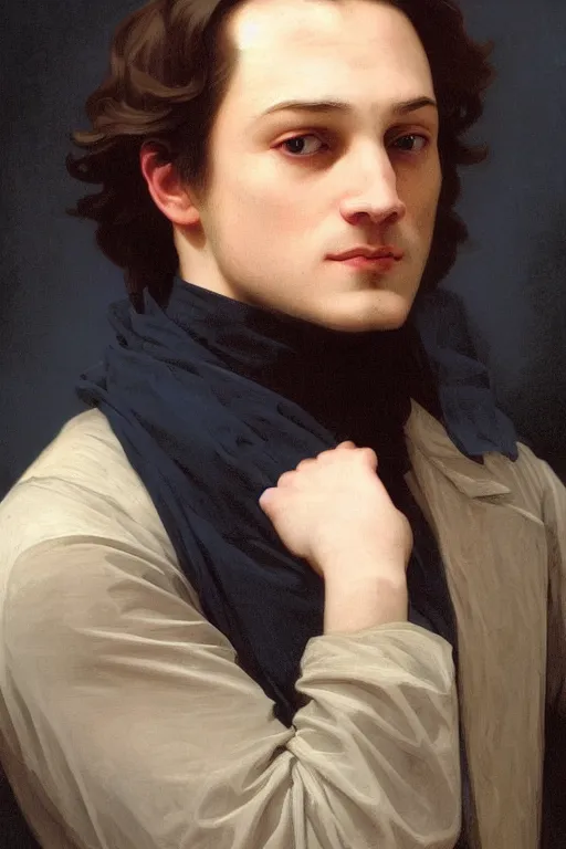 Prompt: Charles Xavier from the X-Men by William Adolphe Bouguereau