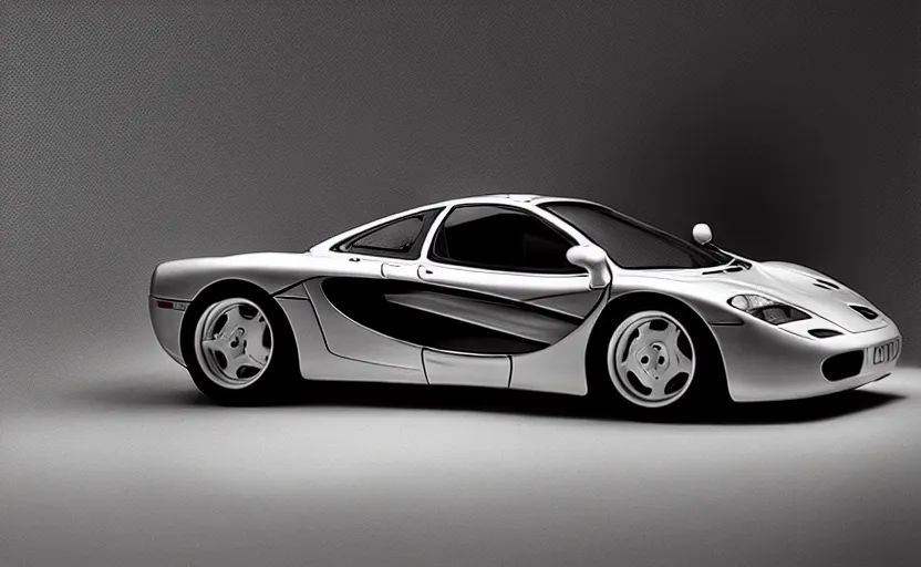 Image similar to “ a mclaren f 1, studio lighting ”