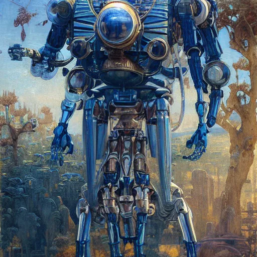 Prompt: highly detailed painting of a robotic humanoid baboon mecha, painting by gaston bussiere, craig mullins, j. c. leyendecker, lights, art by ernst haeckel, john william godward, hammershøi, alex grey, dmt, symmetric, masterpiece details, hyper - detailed, hd, hdr, 4 k, 8 k