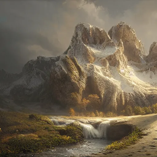 Prompt: michal karcz painting of a beautiful landscape. , detailed, elegant, intricate, 4k,