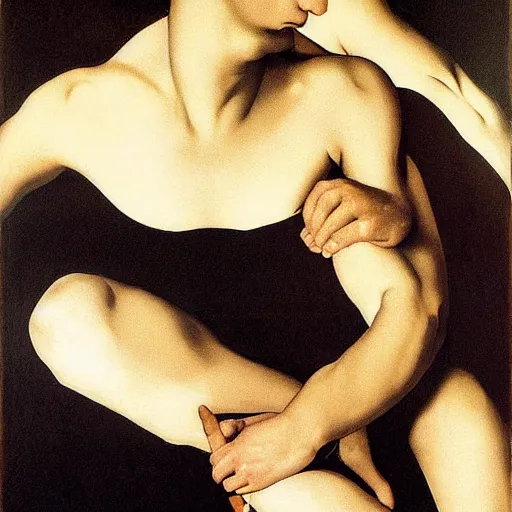 Image similar to NIN poster by Caravaggio.