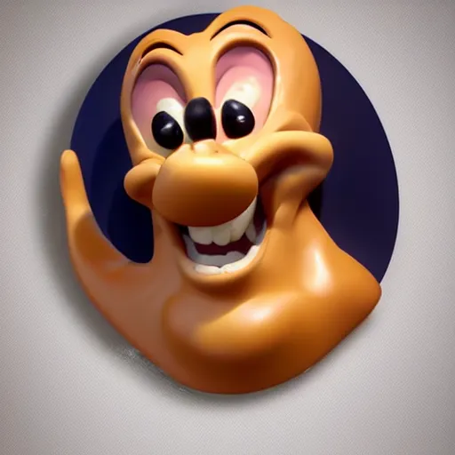 Image similar to Disney character made of melted wax beautiful lighting subsurface scattering