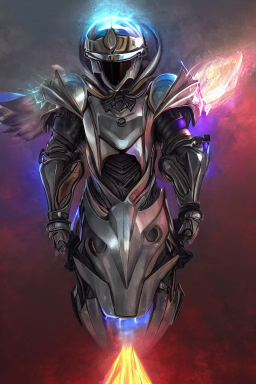 Image similar to helmet armor guardian destiny in witch queen illumination ray tracing hdr fanart arstation by sung choi robot ninja mask and eric pfeiffer and gabriel garza and casper konefal