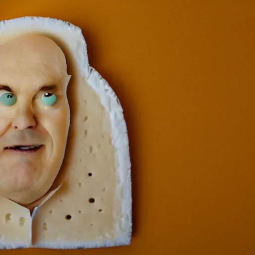 Image similar to cheese john cleese made out of cheese as a cheese