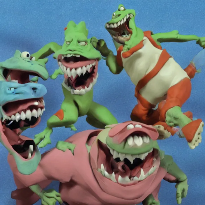 Image similar to street sharks in claymation