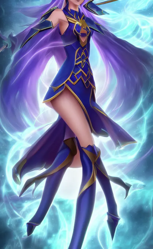 Prompt: beautiful dark magician girl, full body, mystical, ultra detailed, 4 k,