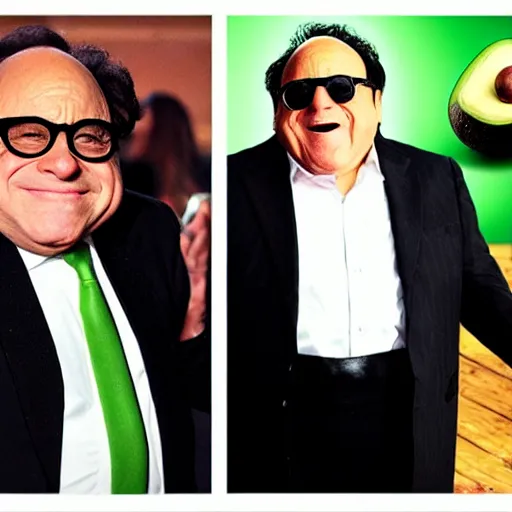 Image similar to avocado danny devito