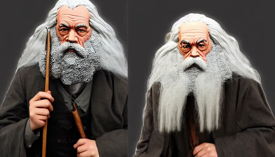 Prompt: karl marx as gandalf