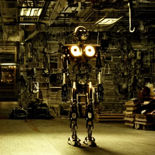 Image similar to movie still of a cyborg, cinematic composition, cinematic light, by lars von trier