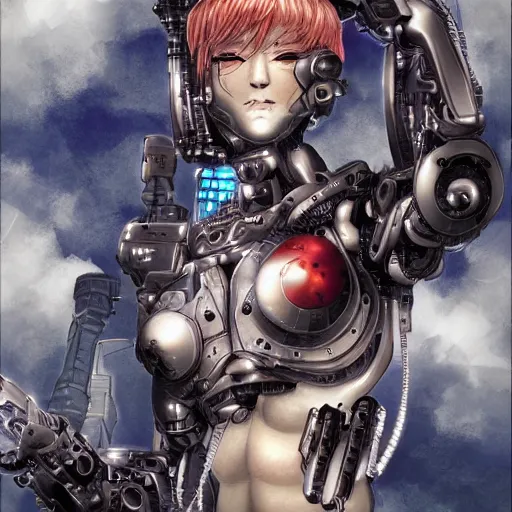 Prompt: cyborg by aoshima chiho