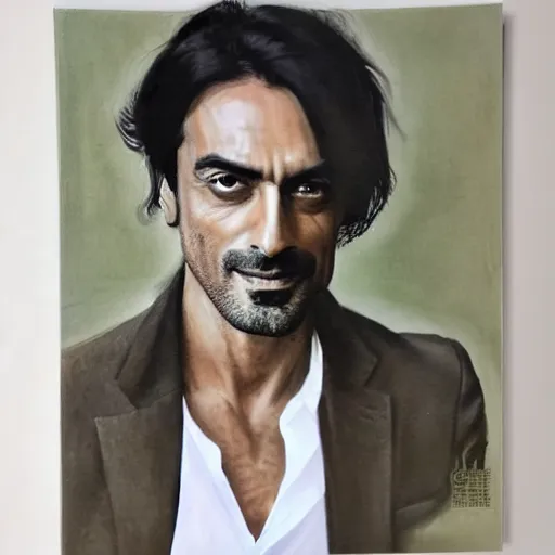 Prompt: portrait of arjun rampal, 1 0 0 mm, realistic