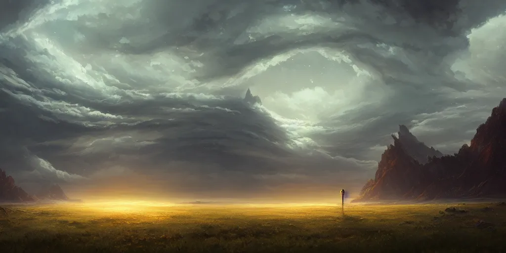 Image similar to a storm, highly detailed oil painting, Jessica Rossier, Studio Ghibli, digital art, octane render, beautiful composition, trending on artstation, masterpiece