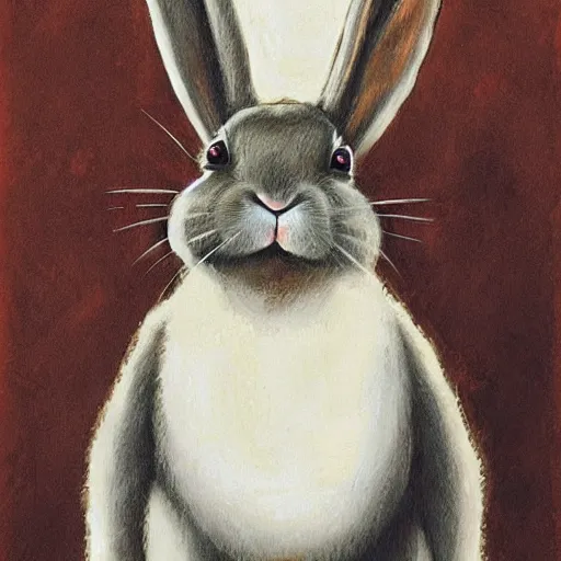 Prompt: a rabbit as a mafia gangster by James Gurney.