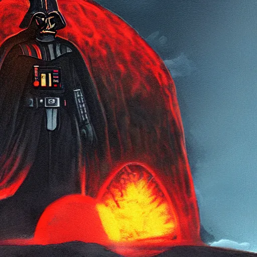 Darth Vader On A Lava Planet Concept Art | Stable Diffusion | OpenArt