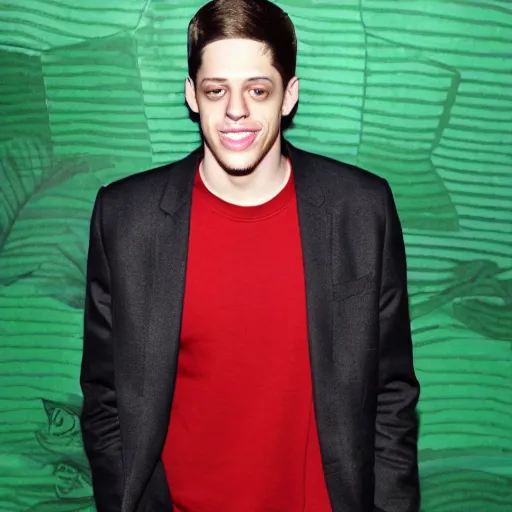 Image similar to pete davidson is green and sweet