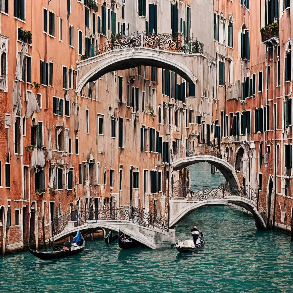 Image similar to venice full of bridges, photorealistic, real