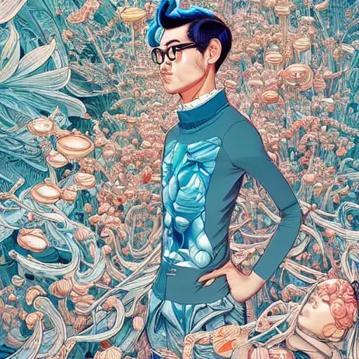 Prompt: 🥶, extremely detailed, sharp focus, wide view, smooth, digital illustration, by james jean, by rossdraws, frank franzzeta, sakimichan