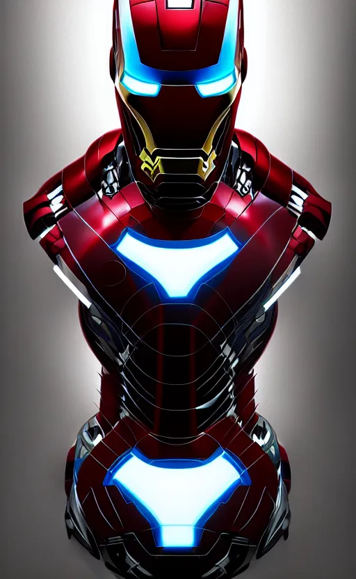 Prompt: Iron man merged with Venom Symbiote, hyperdetailed, artstation, cgsociety, 8k