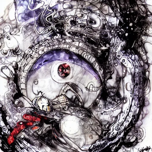 Prompt: ! dream old man, by art by yoshitaka amano, - n 9, by yoshitaka amano,