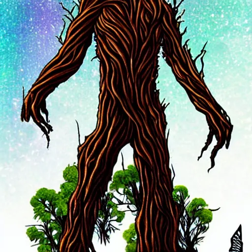 Prompt: groot but as a metal