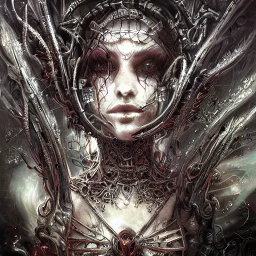 Image similar to cybernetic demon dreaming, lsd, circuitry, intricate detail, royo, whealan, giger, hd,
