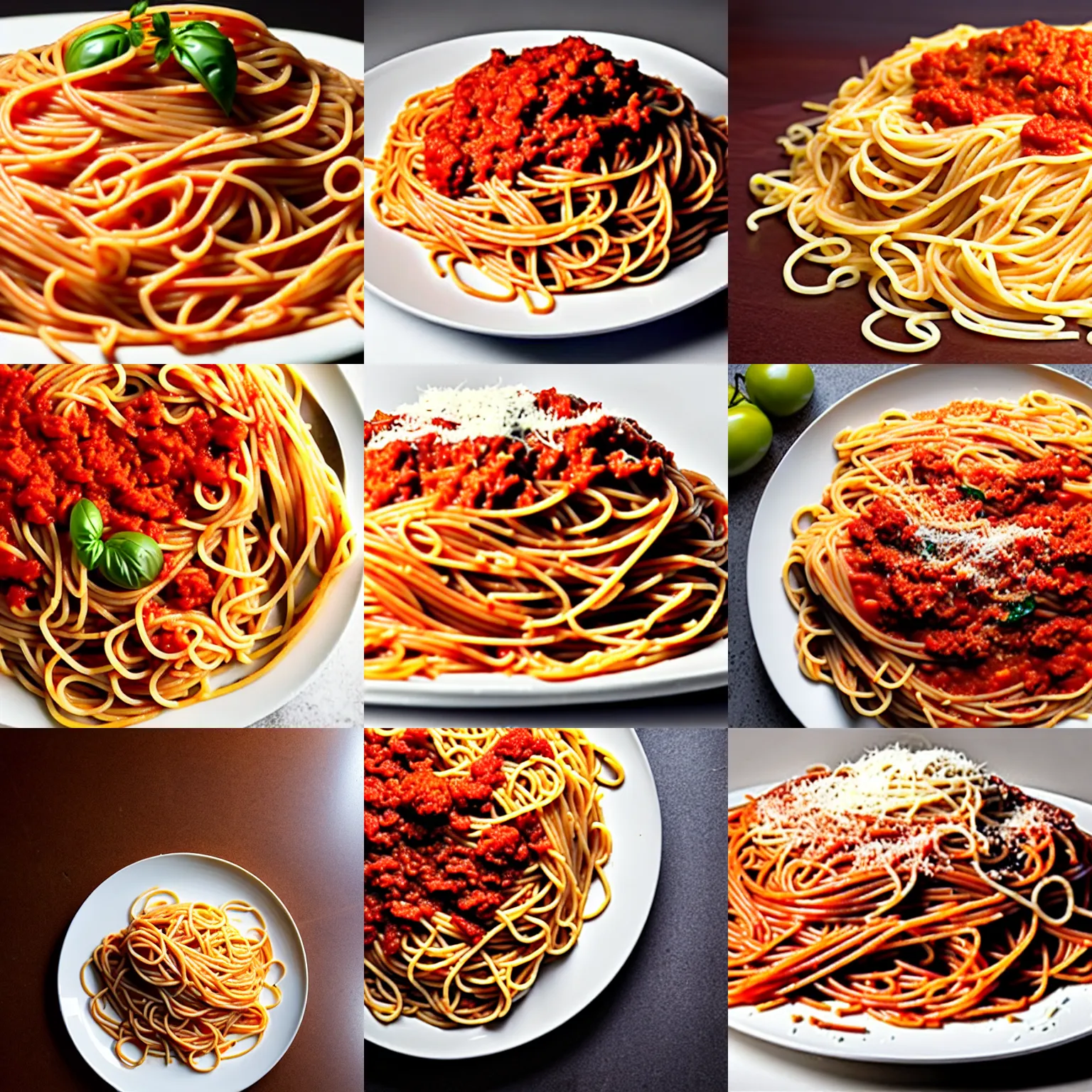 Prompt: giant plate of spaghetti