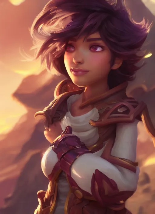 Image similar to youthful taliyah, from league of legends, au naturel, light armor, hyper detailed, digital art, trending in artstation, cinematic lighting, studio quality, smooth render, unreal engine 5 rendered, octane rendered, art style by klimt and nixeu and ian sprigger and wlop and krenz cushart