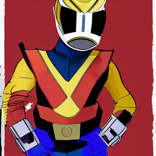 Prompt: donald trump as a power ranger, portrait