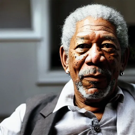 Image similar to still morgan freeman in peacky blinders