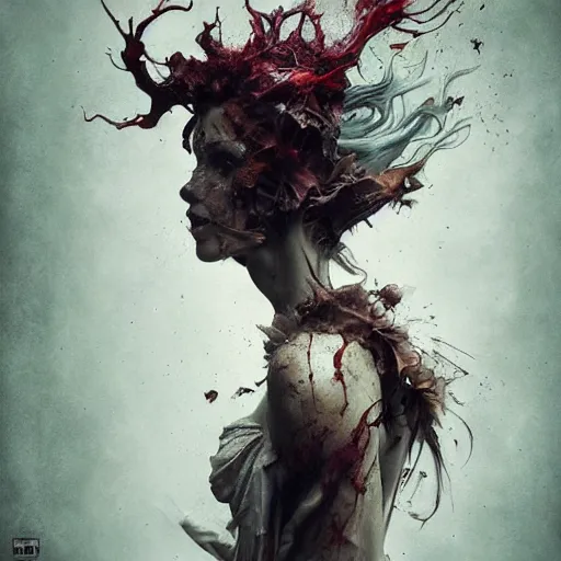 Image similar to the beast, by brooke shaden and alberto seveso and eve ventrue and john salminen and tim okamura, trending on artstation hq, deviantart, pinterest, 4 k uhd image