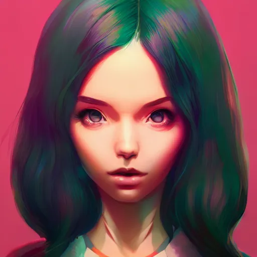 Prompt: portrait of a beautiful alt girl, art by lois van baarle and ross tran and sam yang and ilya kuvshinov and guweiz, digital art, high detail, sharp focus, unreal engine 5, trending on artstation, deviantart, pinterest, 4 k uhd image