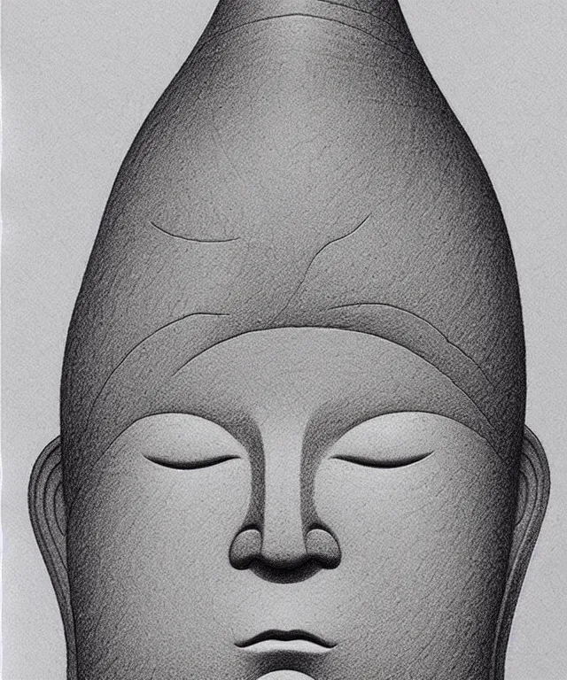 Prompt: jizo statue high details, masterpiece pencil sketch by mœbius