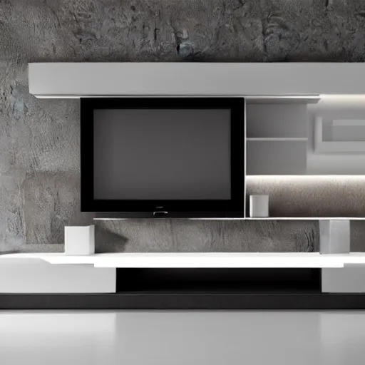 Image similar to minimal style tv furniture, modern architecture, high resolution