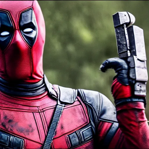 Image similar to Deadpool in the Vikings 4K quality super realistic