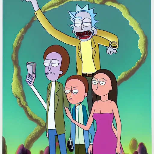 Image similar to portrait of summer, rick and morty forever and forever a hundred years! g